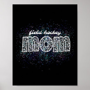 Póster Madre de Hockey sobre Césped Estampado de Leopardo