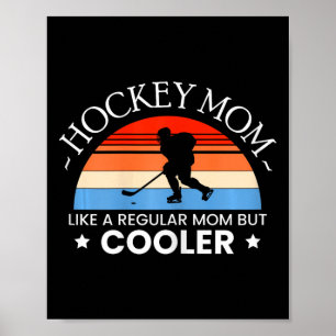 Póster Madre de hockey sobre hielo Jugadora Portera Patin