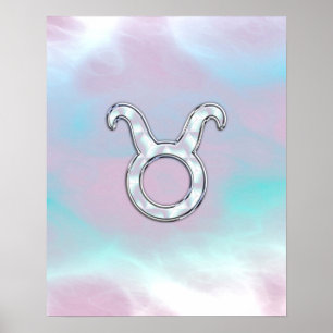 Póster Madre de la Astrología Zodiaca Taurus de la Perla