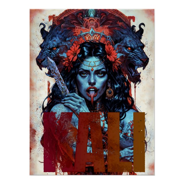 Póster Madre de la Liberación Kali (Anverso)