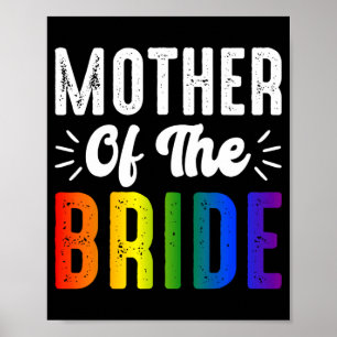 Póster Madre De La Novia Boda Lesbiana Gay Orgullo Lgbt