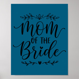 Póster Madre de la novia familia coincidente novia madre