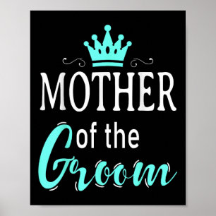 Póster Madre De La Novia Groom Divertida Boda Squad Bach