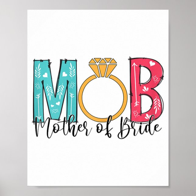 Póster Madre de la Novia Mob Mog Despedida de Soltera Pa (Frente)