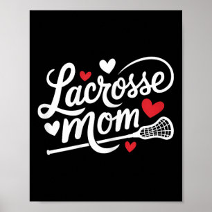 Póster Madre de Lacrosse Lindo Jugador de Lacrosse Madre