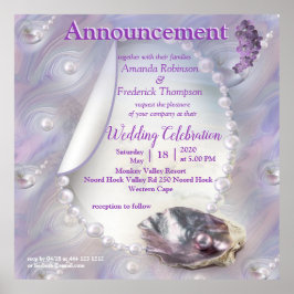 Póster Madre de las perlas se fusionaron como nalgas líqu