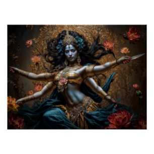 Póster Madre de los Tres Mundos Diosa Kali