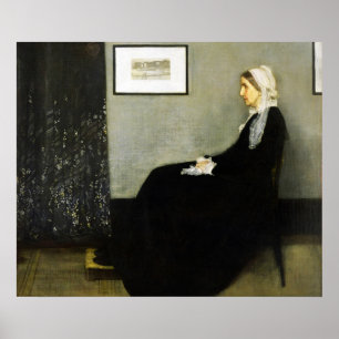 Póster Madre de un silbador por James Abbott McNeill Whis
