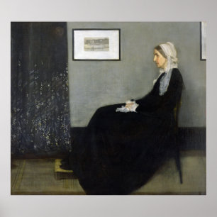 Póster Madre de un silbador por James Abbott McNeill Whis