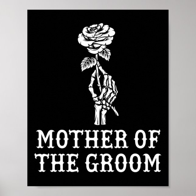 Póster Madre Del Bachillerato Gótico Groom Weddi (Frente)