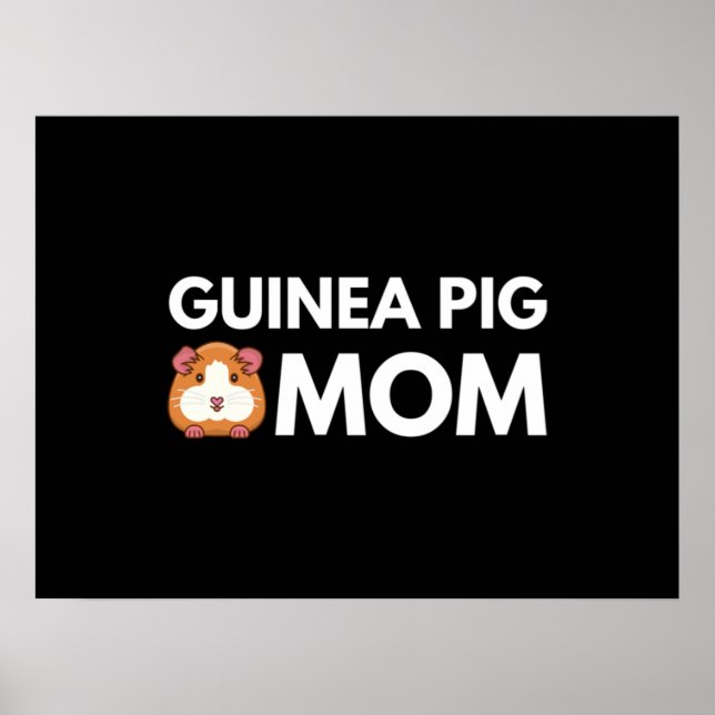 Póster Madre del cerdo de Guinea (Frente)