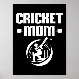 Póster Madre del cricket, hijo de cricket, amante de la m