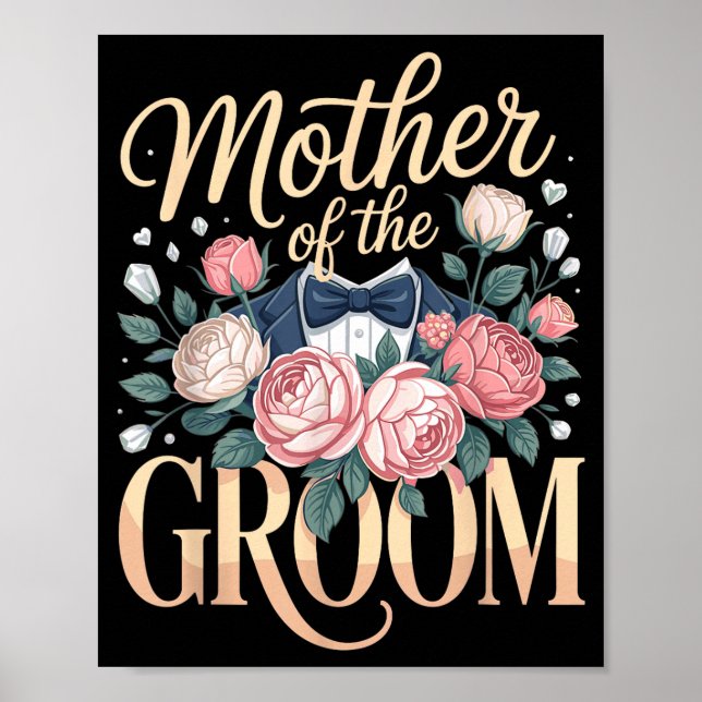 Póster Madre del novio mamá mama  (Frente)