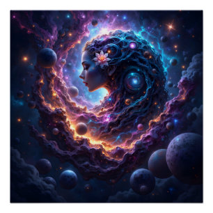 Póster Madre del Universo – Ella Que Sueña las Estrellas.