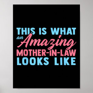 Póster Madre divertida en la ley de las hijas Días de la 