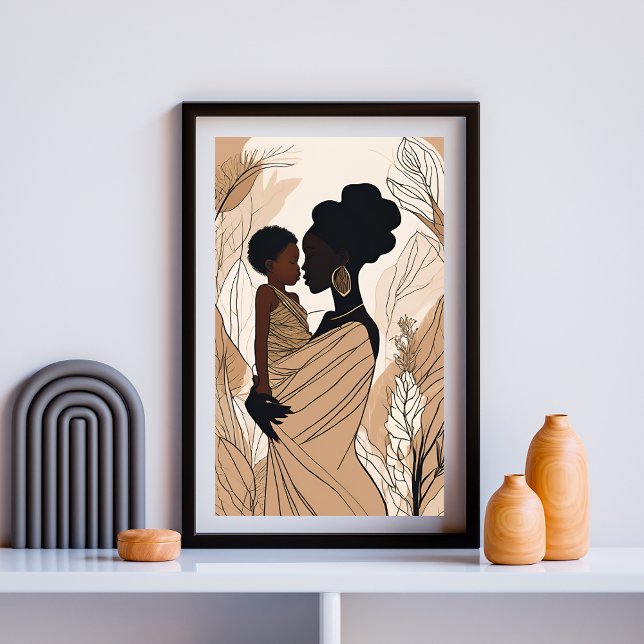 Póster Madre e hija afro  (Subido por el creador)