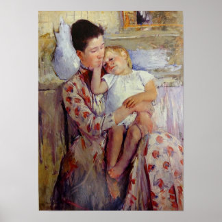 Póster Madre e hijo de Cassatt Art