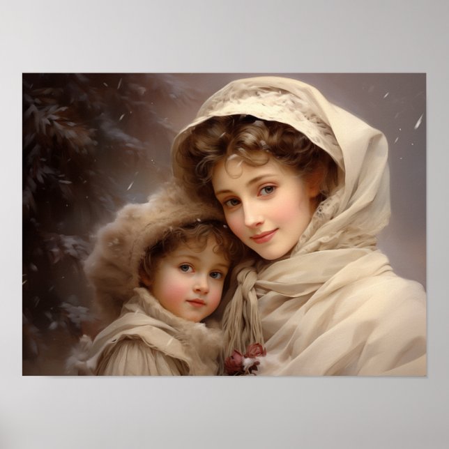 Póster Madre e hijo de Victoria (Frente)