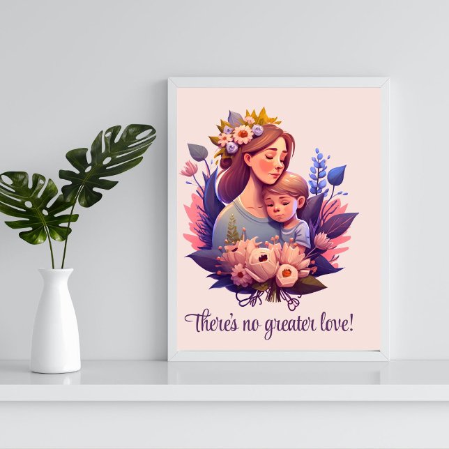 Póster Madre e hijo feliz Poster del Día de la Madre (Subido por el creador)
