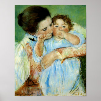 Póster Madre e hijo por Mary Cassat