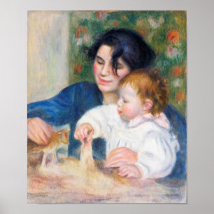 Póster Madre e hijo, Renoir