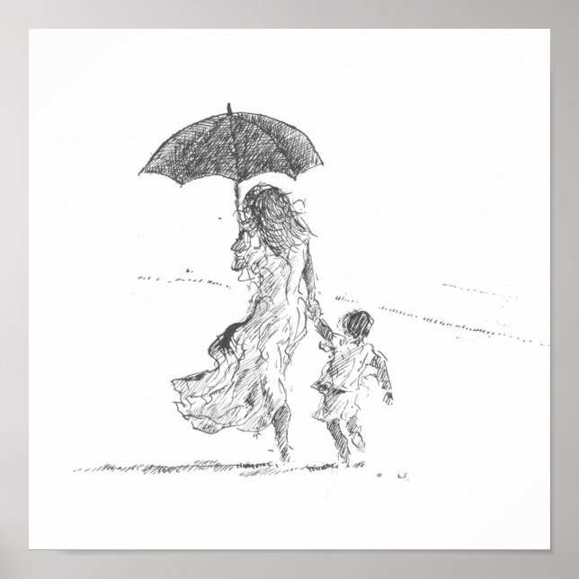 Póster Madre e hijo Sri Lanka (Frente)