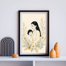 Póster Madre e hijo X