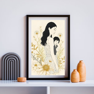 Póster Madre e hijo X
