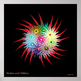 Póster Madre e hijos