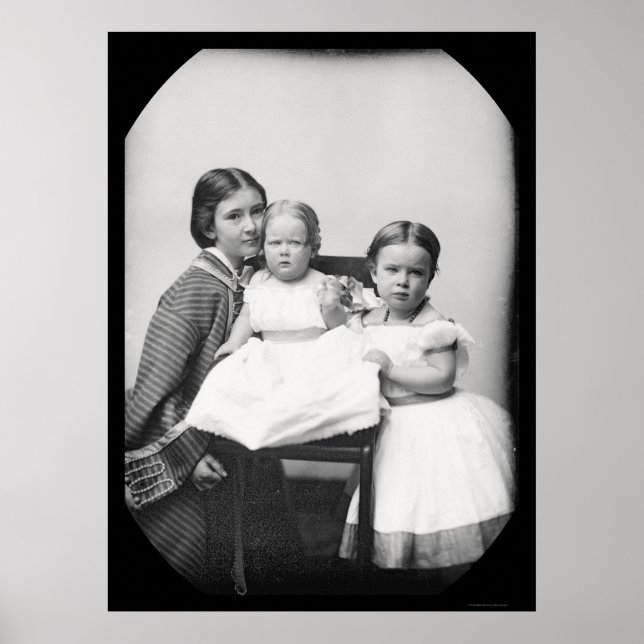 Póster Madre e hijos, Gertrude Hubbard Daguerreotipo (Frente)