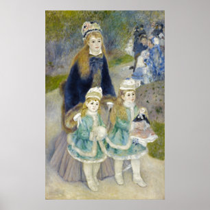 Póster Madre e hijos, La Promenade, Renoir