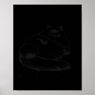 Póster Madre gata, no soy más que piel y huesos