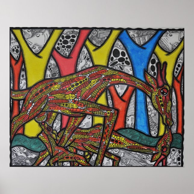 Póster Madre Giraffe (Frente)