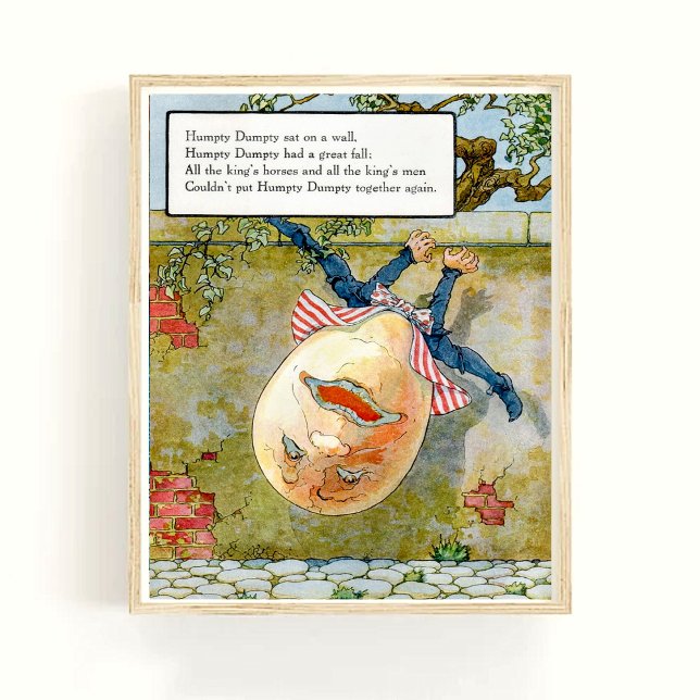 Póster Madre Gosa Rhyme Humpty Dumpty Nursery (Subido por el creador)