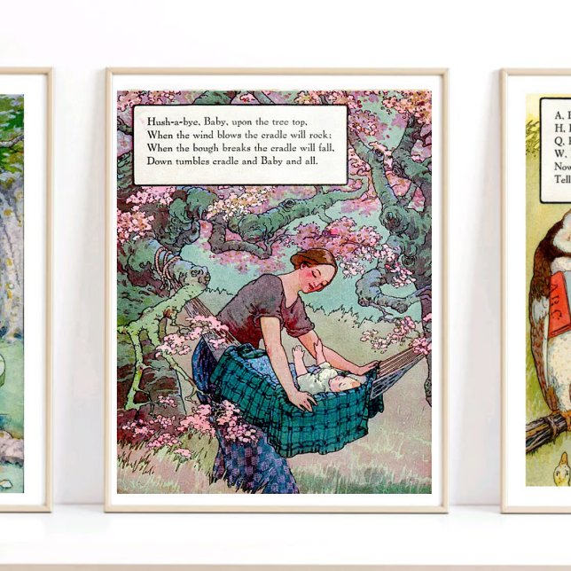 Póster Madre Gosa Rhyme Hush A Bye Baby Nursery (Subido por el creador)