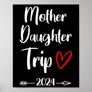 Póster Madre hija Viaje de vacaciones de la familia 2025 