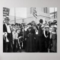 Madre Jones con trabajadores en huelga - 1903