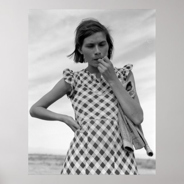 Póster Madre joven en California en 1937 (Frente)