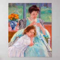 Madre joven masticando, Mary Cassatt