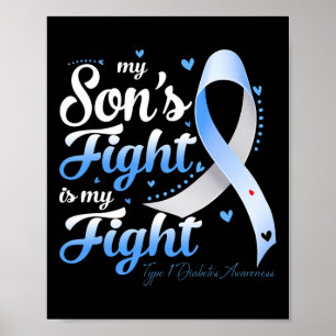 Póster Madre madre de T1d padres lucha contra la diabetes