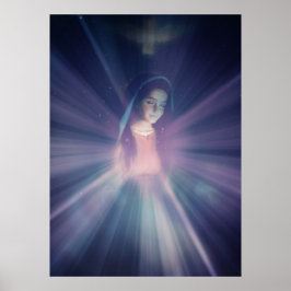 Póster Madre María, Santa Inmaculada Concepción, Jesús