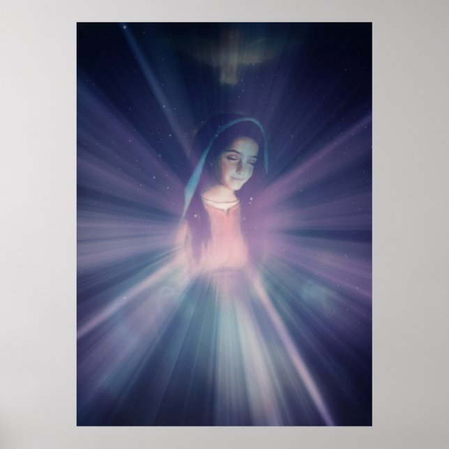 Póster Madre María, Santa Inmaculada Concepción, Jesús (Frente)