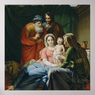 Póster Madre María y Niño Jesús