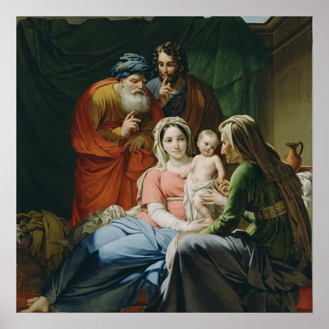 Póster Madre María y Niño Jesús (Frente)