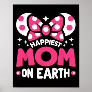 Póster Madre más feliz en el día de la madre, familia de