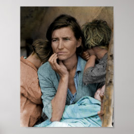 Póster Madre migrante de Dorothea Lange 1936