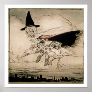 Póster Madre oca, portada de "Madre Goose el Ol"