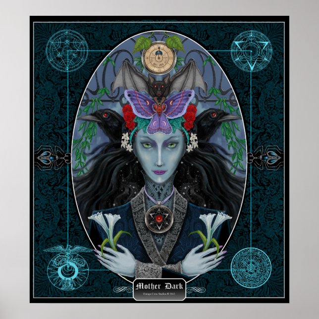 Póster Madre Oscura. (Frente)