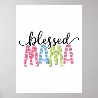 Póster Madre Regalo Bendita Mamá