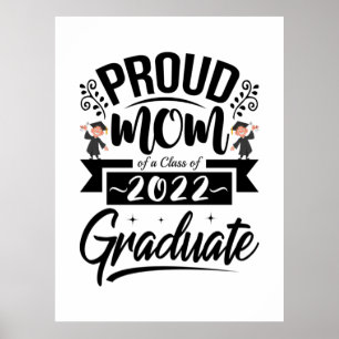 Póster Madre Regalo, Orgullosa Madre De Una Clase De Grad